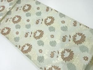 アンティーク　重ね亀甲に花模様織出し袋帯（材料）